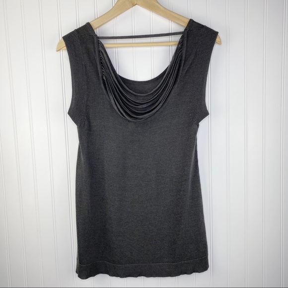 Line & Dot Revolve Strappy Back Gray Sleeveless Sweater Small - Picture 4 of 7